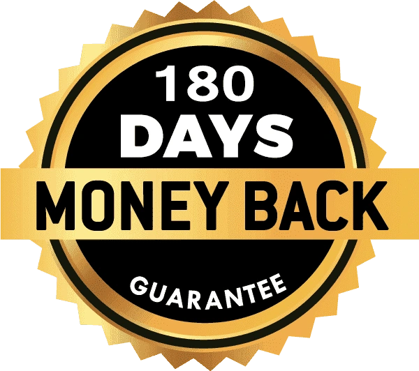 Gluco Extend 180-day money back guarantee badge
