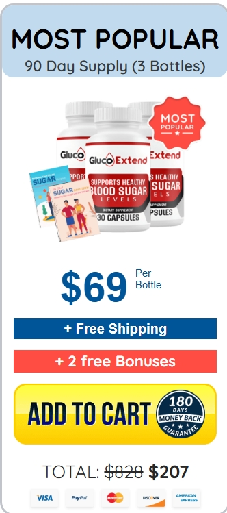 Gluco Extend 3 Bottle Pricing